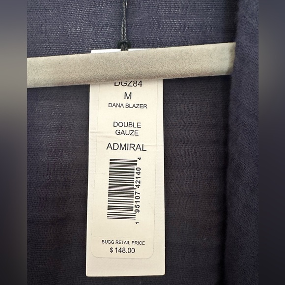 Blue gauzy loose fit Michael Stars blazer - Picture 3 of 4